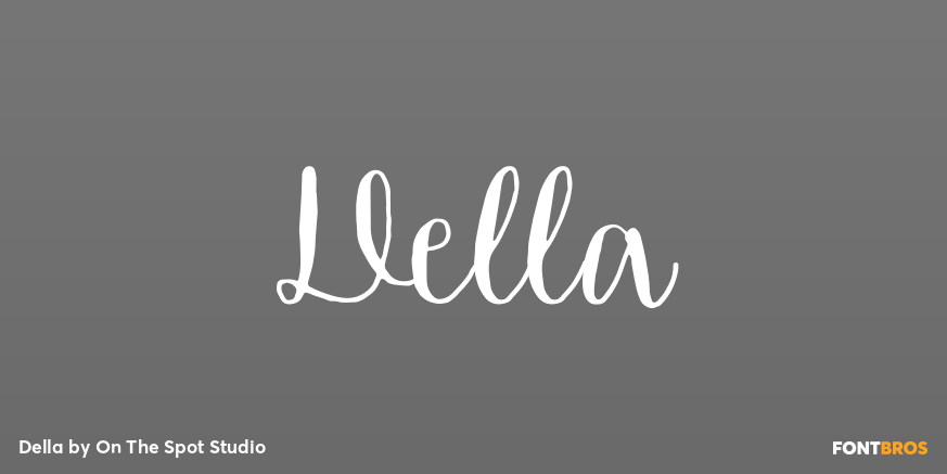 Della Font Family Poster