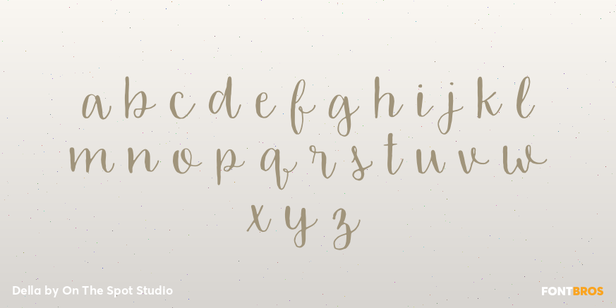 Della Font Poster #3