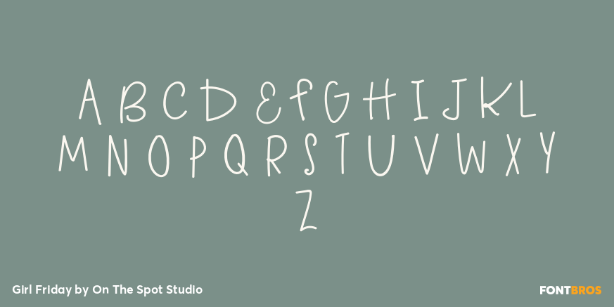 Girl Friday Font Poster #2