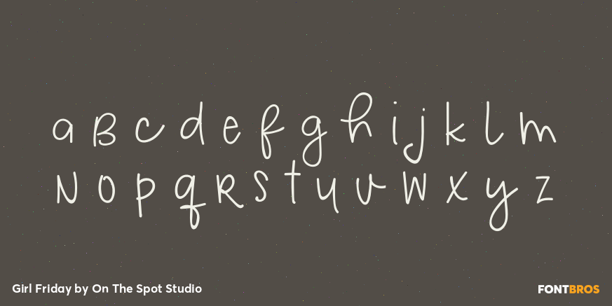 Girl Friday Font Poster #3