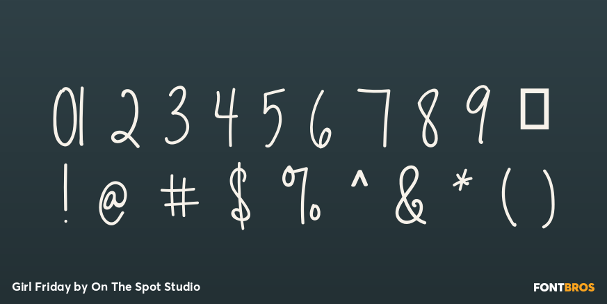 Girl Friday Font Poster #4