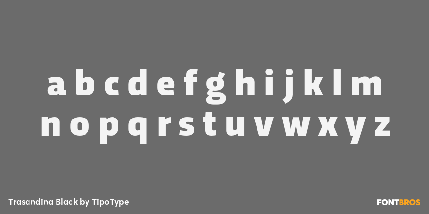 Trasandina Black Font Poster #1
