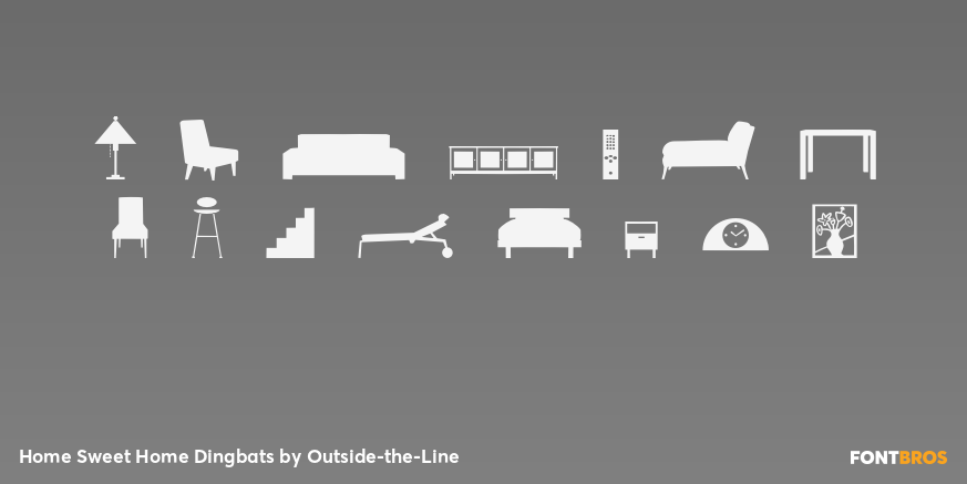 Home Sweet Home Dingbats Font Poster #2