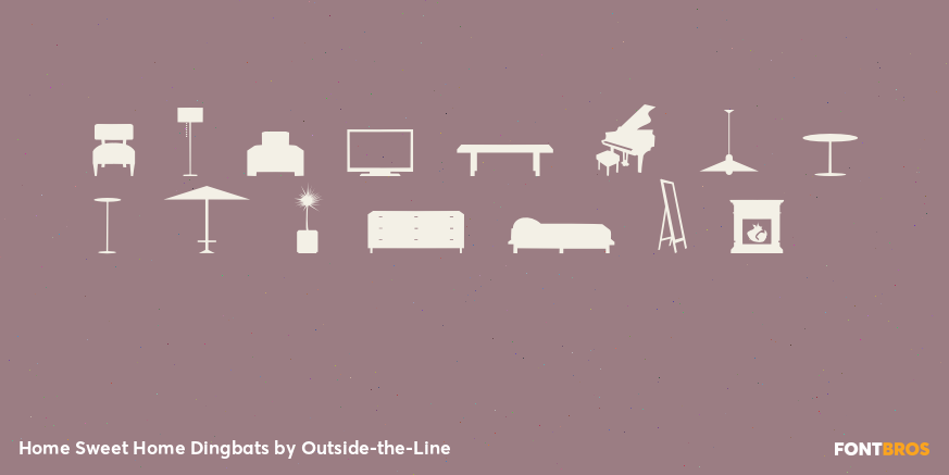 Home Sweet Home Dingbats Font Poster #3