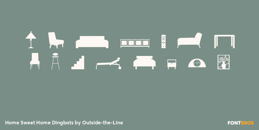 Home Sweet Home Dingbats Font Poster #1