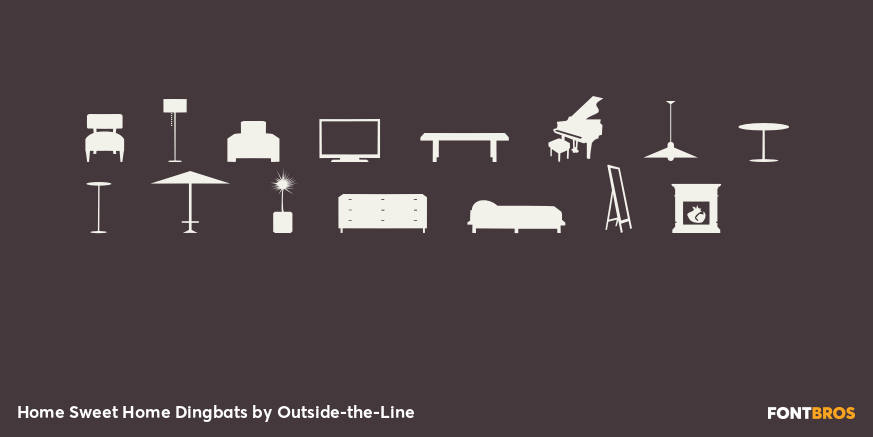 Home Sweet Home Dingbats Font Poster #1