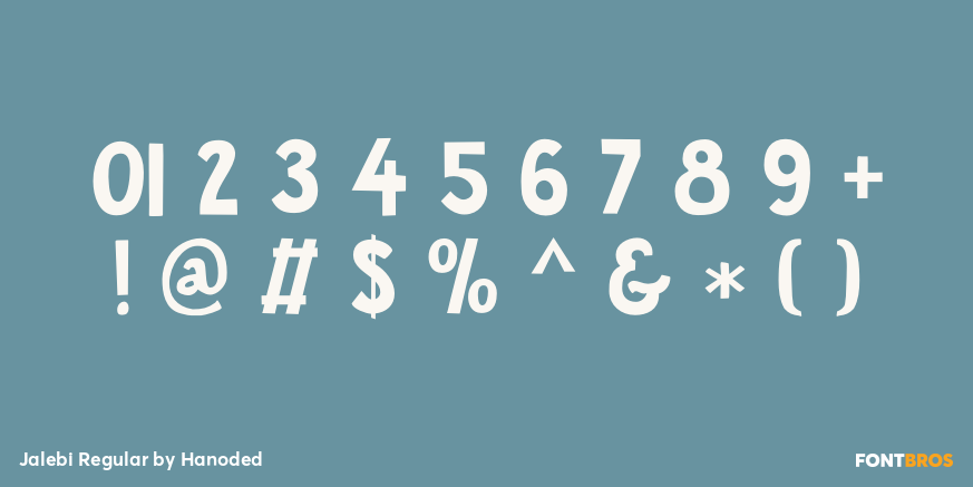 Jalebi Regular Font Poster #4