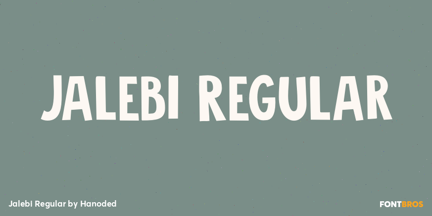 Jalebi Regular Font Poster #1