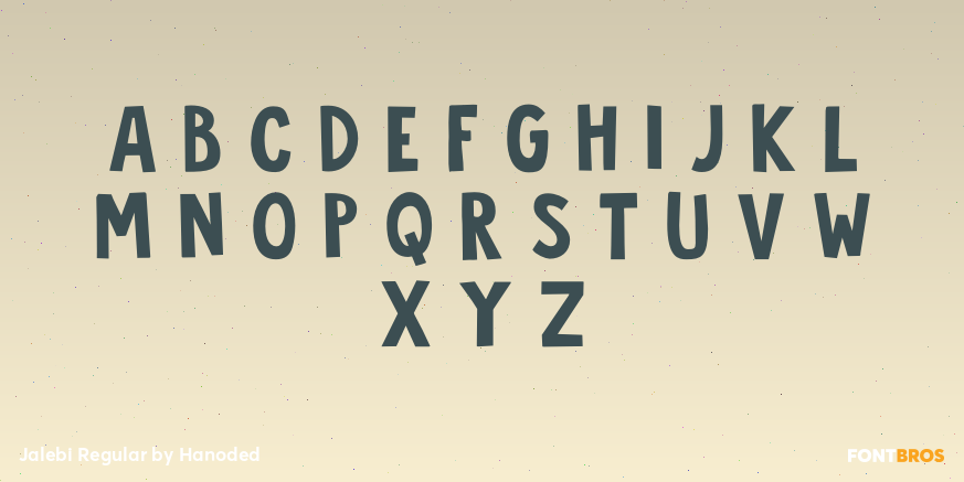 Jalebi Regular Font Poster #2