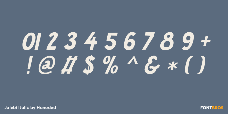 Jalebi Italic Font Poster #4