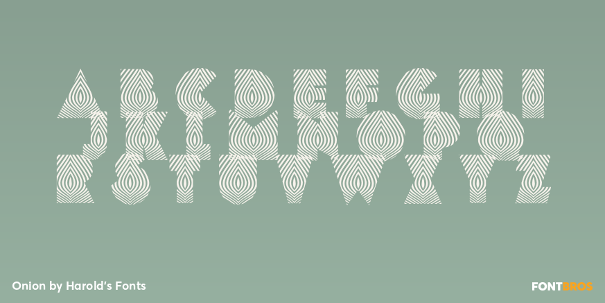 Onion Font Poster #2