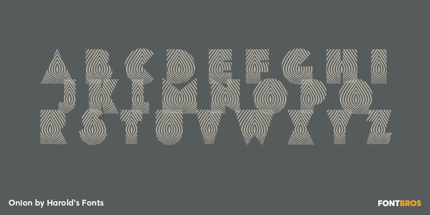 Onion Font Poster #3