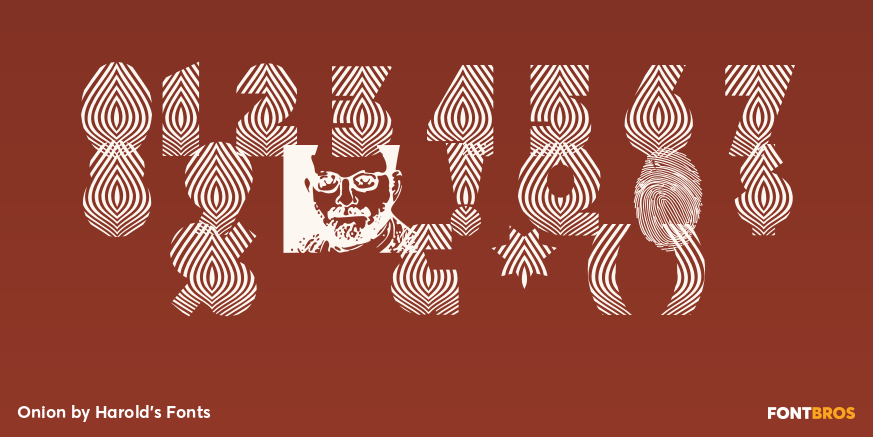 Onion Font Poster #4