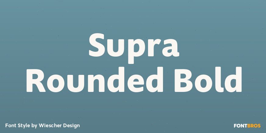 Supra Rounded Bold Font Poster #1