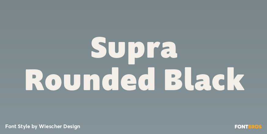 Supra Rounded Black Font Poster #1