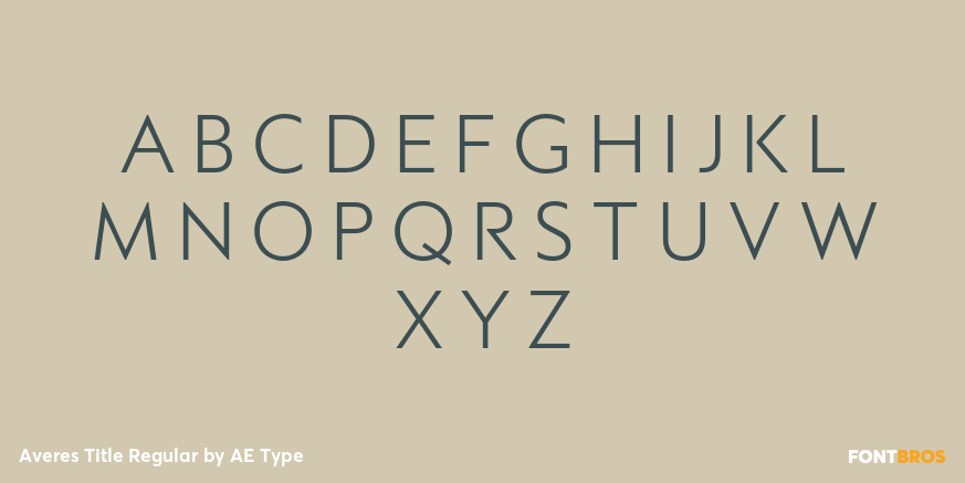 Averes Title Regular Font Poster #3
