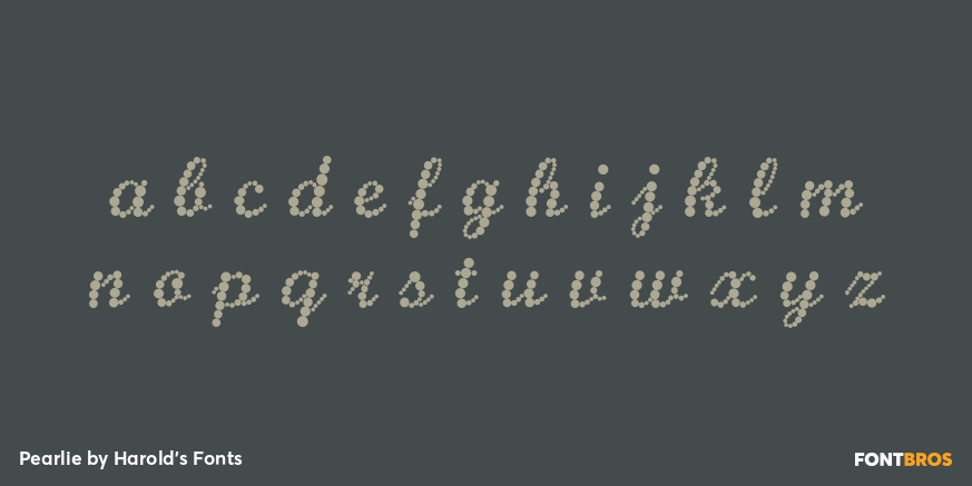 Pearlie Font Poster #3