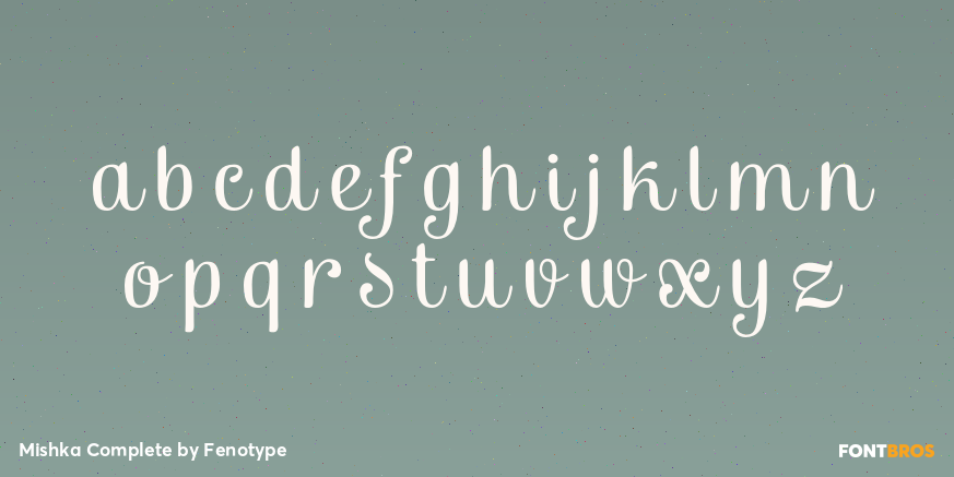 Mishka Complete Font Poster #3