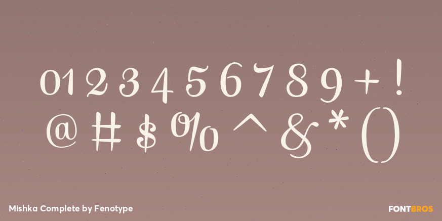 Mishka Complete Font Poster #4