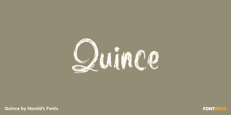 Quince Font Poster #1