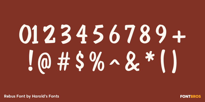 Rebus Font Font Poster #4