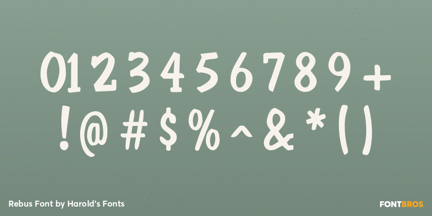 Rebus Font Font Poster #4