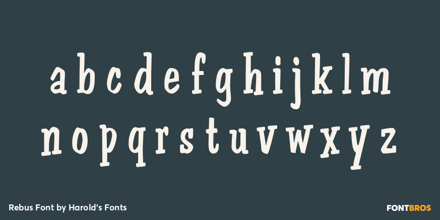 Rebus Font Font Poster #3
