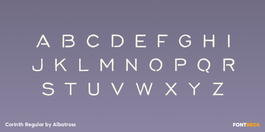 Corinth Regular Font Poster #2