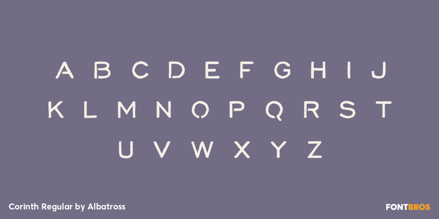 Corinth Regular Font Poster #3