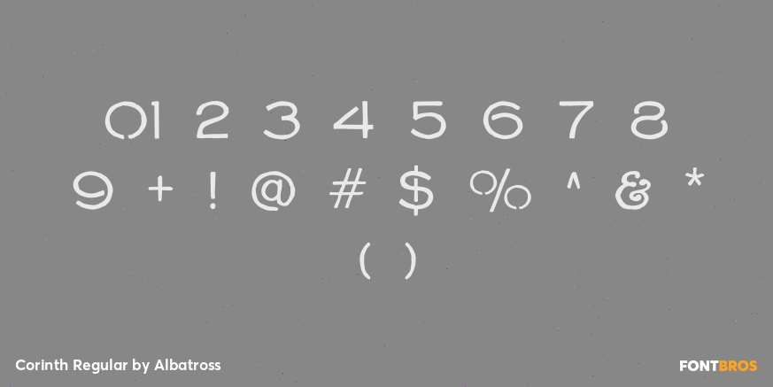 Corinth Regular Font Poster #4