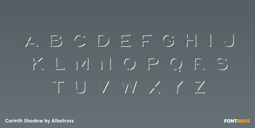 Corinth Shadow Font Poster #2