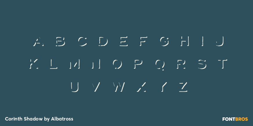 Corinth Shadow Font Poster #3