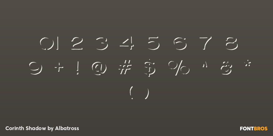 Corinth Shadow Font Poster #4