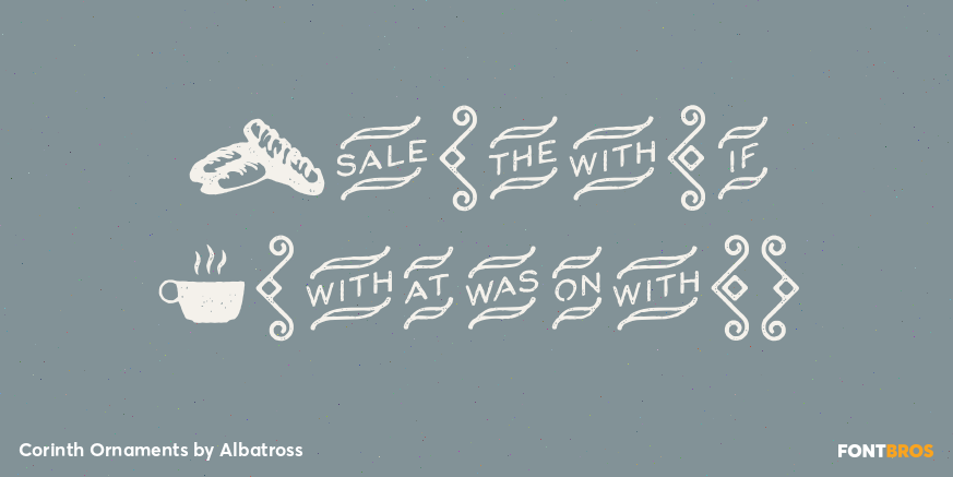 Corinth Ornaments Font Poster #1