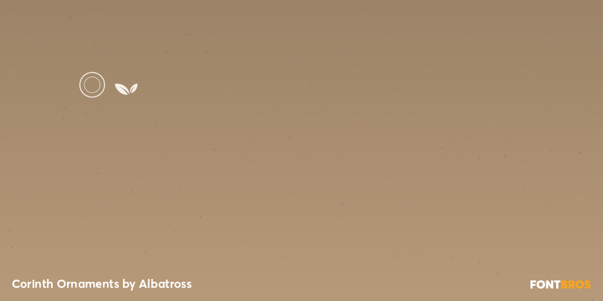 Corinth Ornaments Font Poster #4