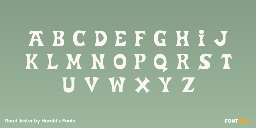 Road Jester Font Poster #1