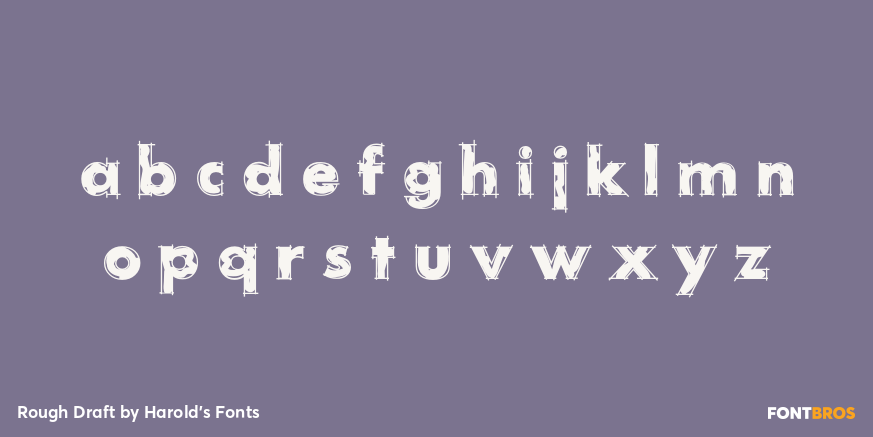 Rough Draft Font Poster #3