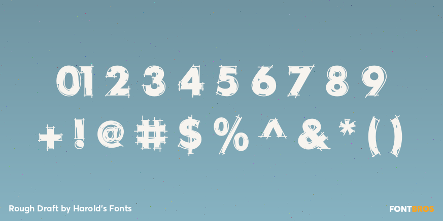 Rough Draft Font Poster #4