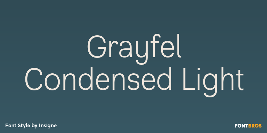 Grayfel Condensed Light Font Poster #1