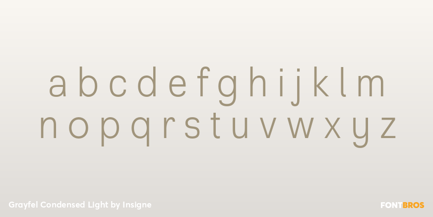 Grayfel Condensed Light Font Poster #1