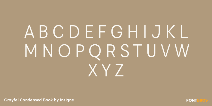 Grayfel Condensed Book Font Poster #2