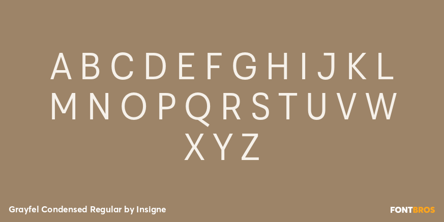 Grayfel Condensed Regular Font Poster #2