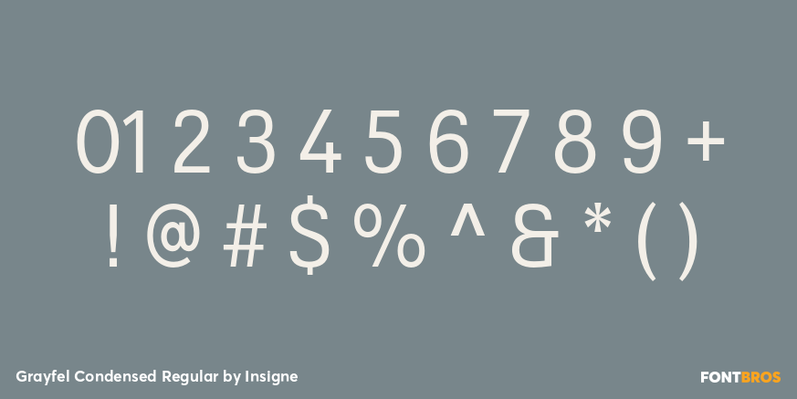 Grayfel Condensed Regular Font Poster #4