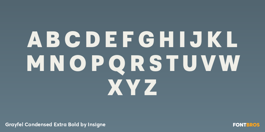 Grayfel Condensed Extra Bold Font Poster #2