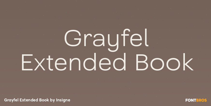 Grayfel Extended Book Font Poster #1