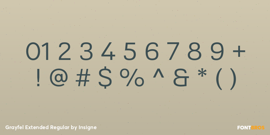 Grayfel Extended Regular Font Poster #1