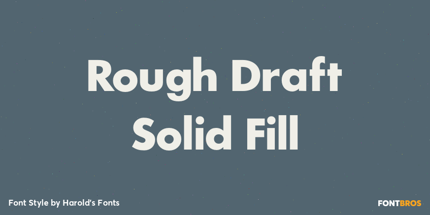 Rough Draft Solid Fill Poster