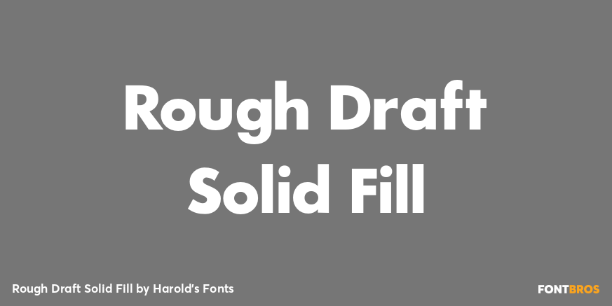 Rough Draft Solid Fill Poster