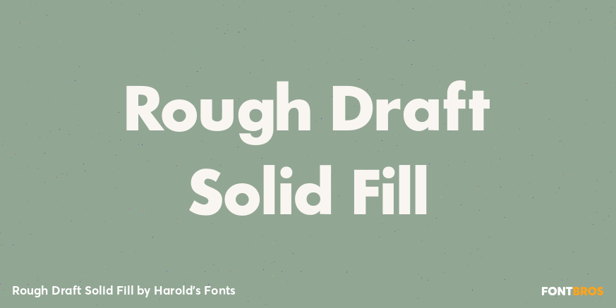 Rough Draft Solid Fill Poster
