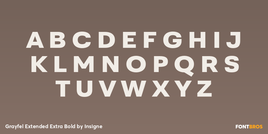 Grayfel Extended Extra Bold Font Poster #2
